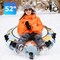 Costway 52" Inflatable Snow Tube Heavy-Duty Inflator with Premium Polyester Oxford Cover
